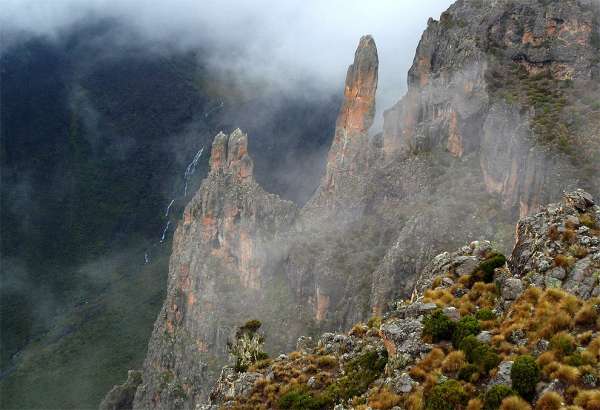 Kliffen boven Gorges Valley