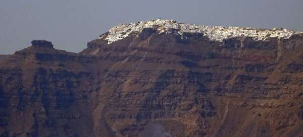 Kaldera Santorini: Zakwaterowanie