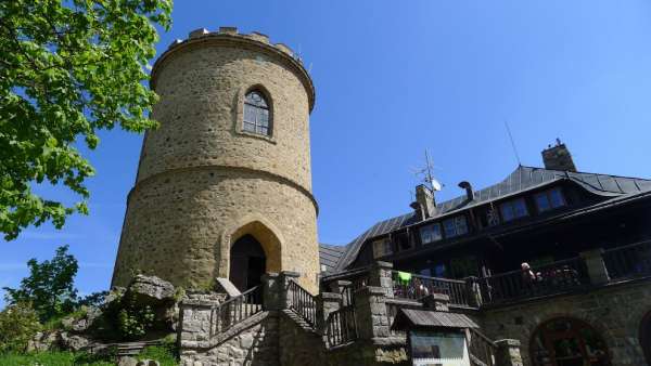 Lookout tower on Kleť