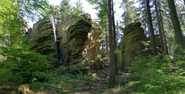 Paroi rocheuse à Kleť