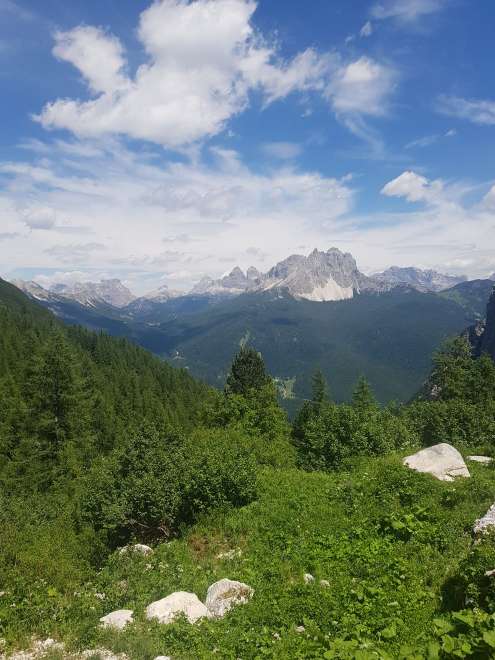 View of Tre Cime