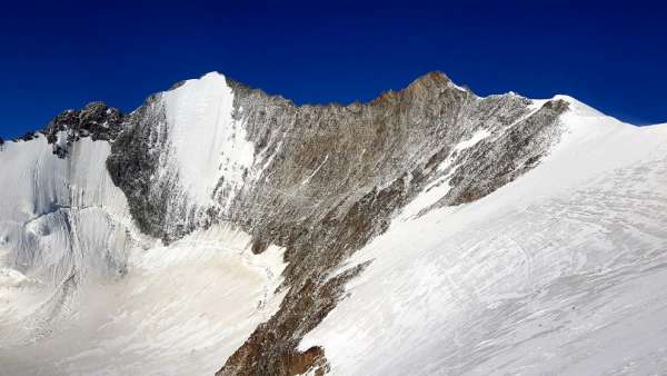 Lenzspitze bergkam (links) - Nadelhorn