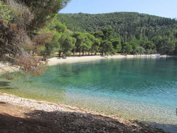 La spiaggia di Skinos