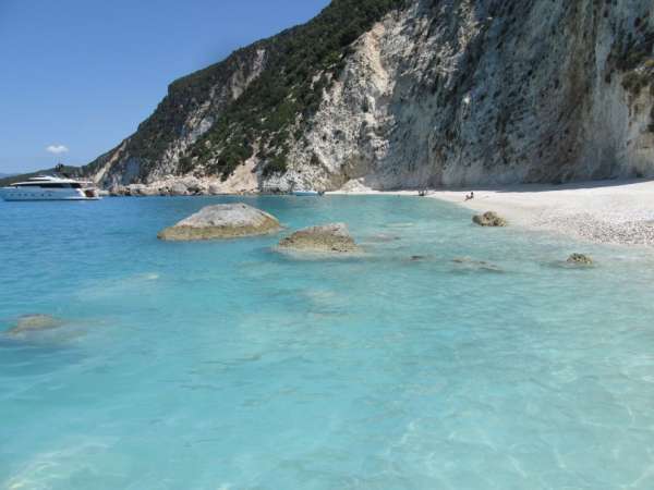 Golfo de Afales - en barco - Platia Ammos