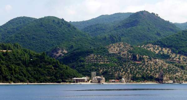 El puerto del monasterio de Zograph