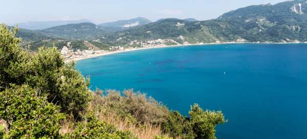 Agios Georgios-strand: Accommodaties