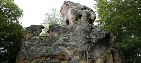 Prohlídka skalního hrádku Svojkov: Ubytování