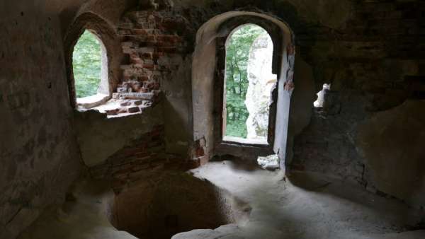 À l'intérieur du château de Svojkov