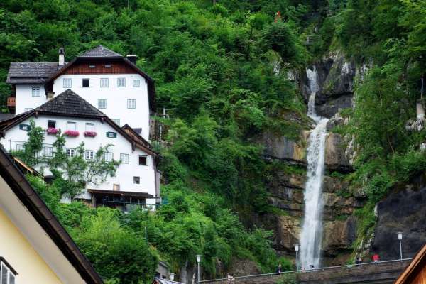 Waterfall above Hallstatt