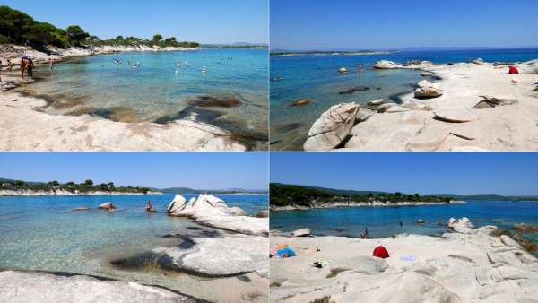 Nuoto su lastre di roccia