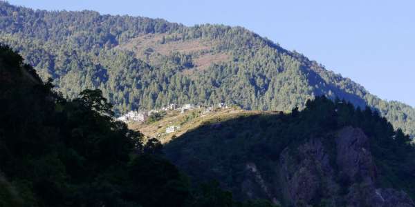 View of Thulo Syabru from Pairo