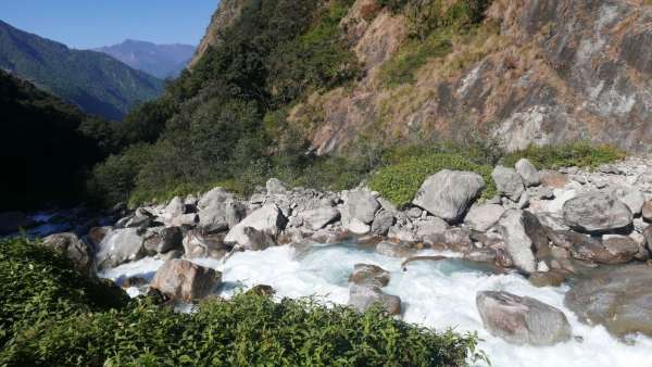 Langtang Khola en bambú