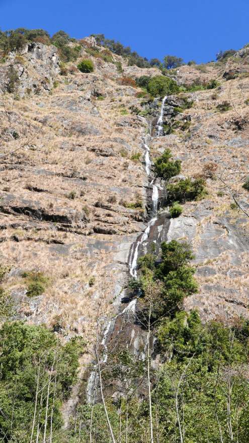 Nepalese Pančava waterfall