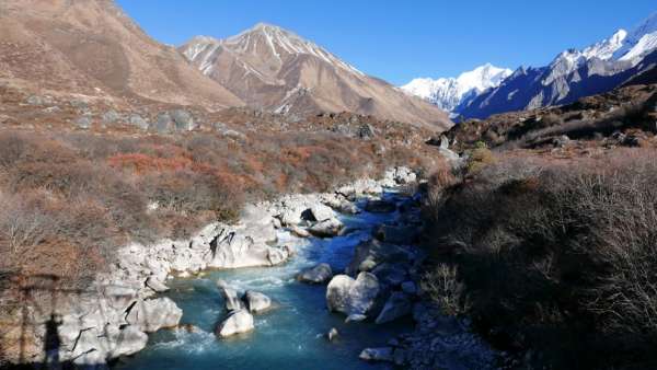 Bridge over Langtang Kholu