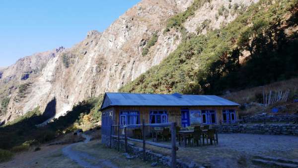 Tavolo Ghoda Tibetano dell'Hotel