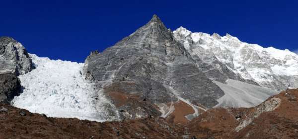 View of the Kimshung Glacier