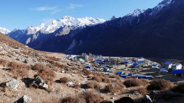 Di fronte a Kyangin Gompa