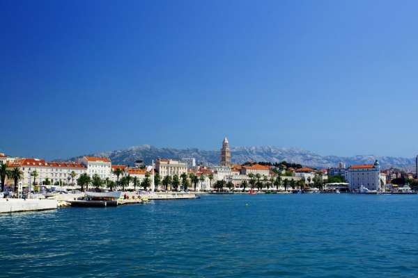 Blick auf den historischen Teil von Split
