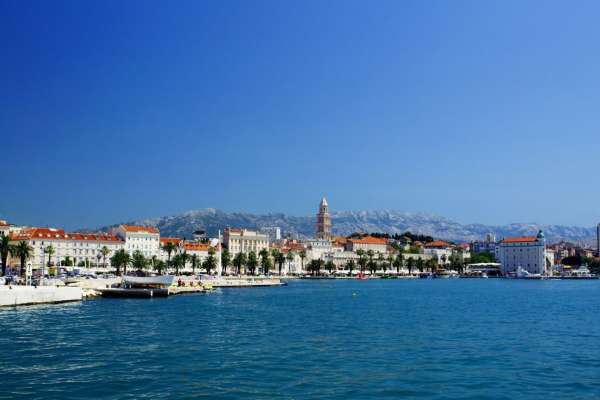 View of the historic part of Split