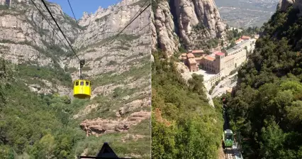 몬세라트로 가는 케이블카