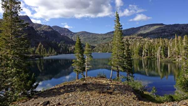 Afdaling terug naar Gilmore Lake