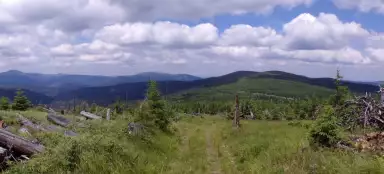 Ascent to Debrník, Polom and Sklářský vrch