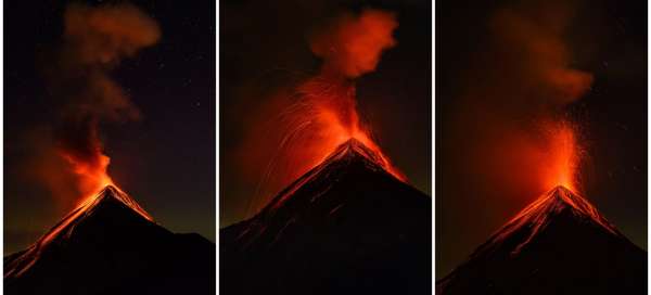 Vulkán Fuego: Ubytování