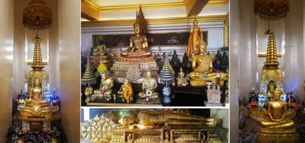 V chráme Wat Saket