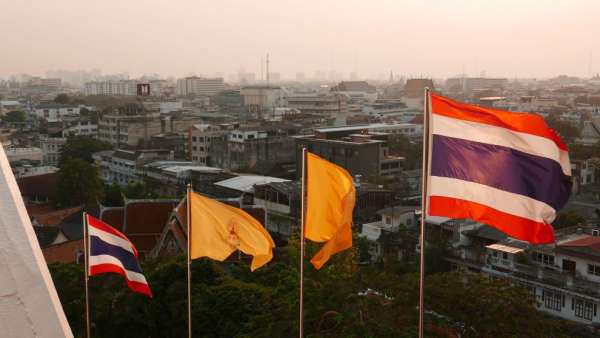 Early evening at Wat Saket