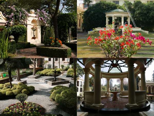 Interesantes rincones del jardín.