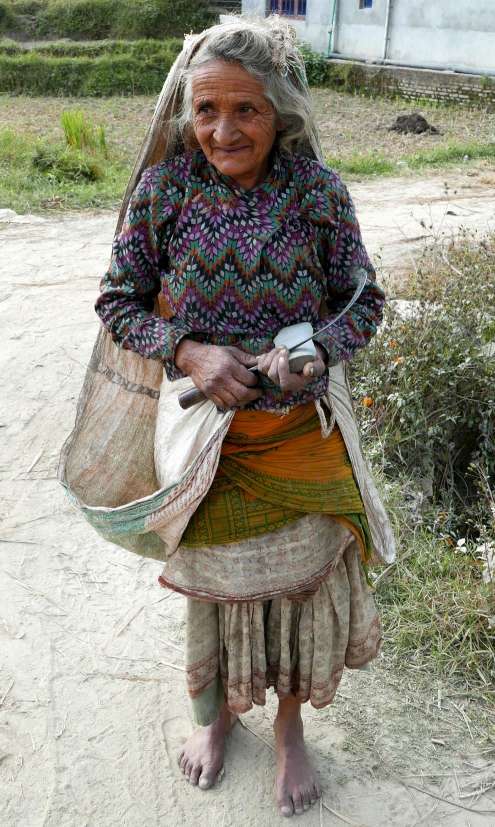 Nepalese grootmoeder