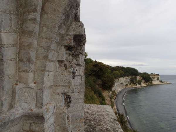 Blick von den Stellen, an denen einst der Altar stand