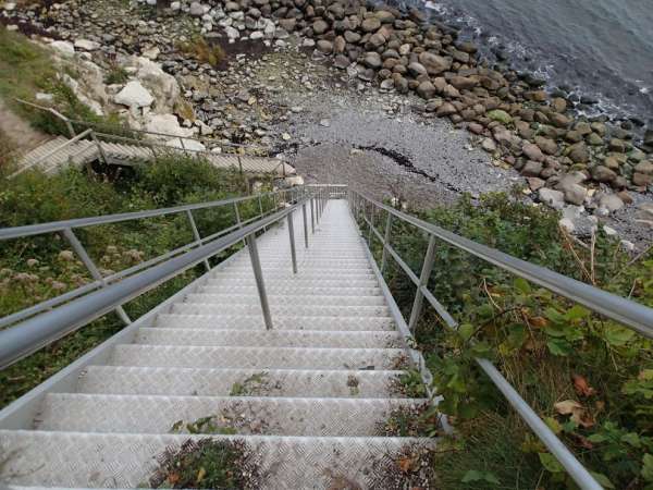 Descent to the beach