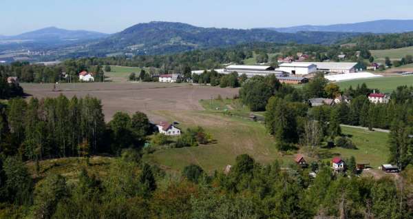 Kozákov 和 Ještěd 的景色