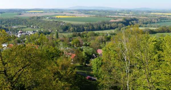 View of Ještěd and the Jizera valley