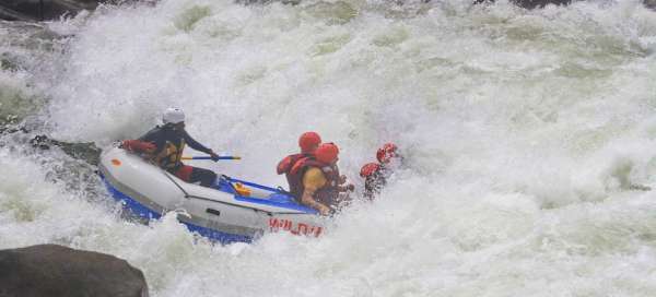 Victoria Falls - rafting on the Zambezi: Accommodations
