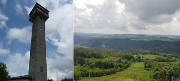 Karasín lookout tower: Accommodations