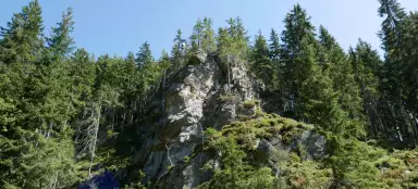 Sie brüllen den Felsen