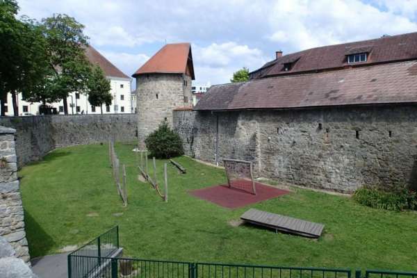 City walls and defensive moat