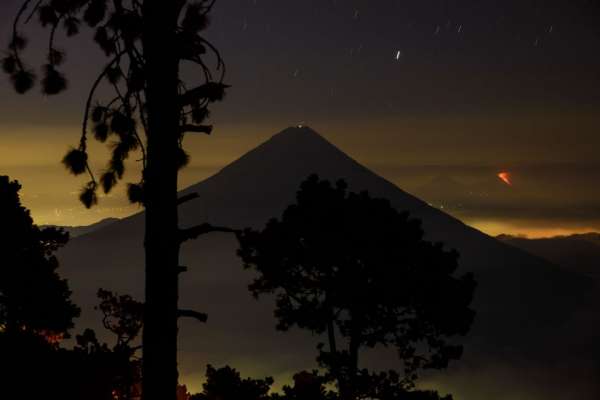 Blick vom Vulkan Acatenango