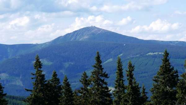 View of Sněžka from Černá bouda