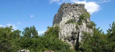 As ruínas do castelo Oltářík
