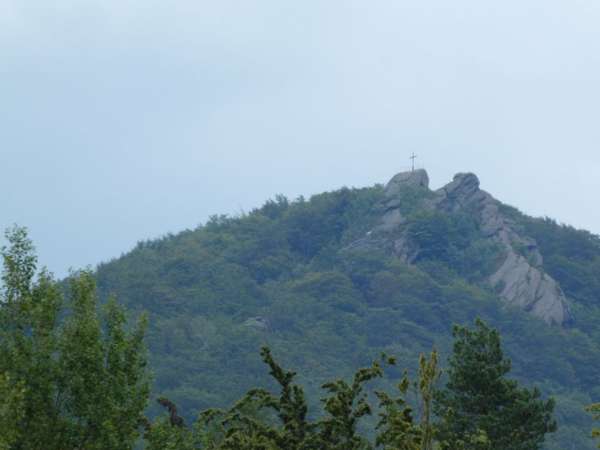 Blick auf den Aussichtspunkt von Hejnice