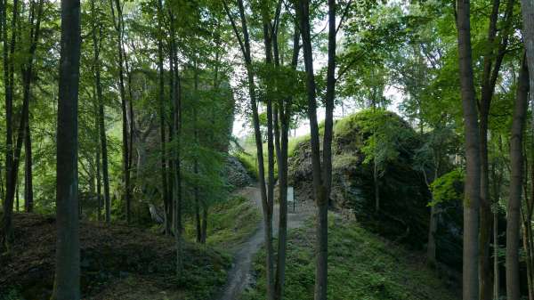 Silhouette d'une ruine