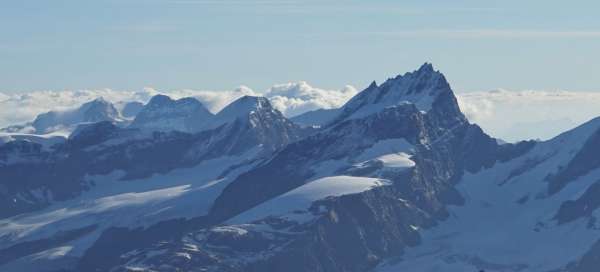 Ascent to Rimpfischhorn (4199 m above sea level): Weather and season