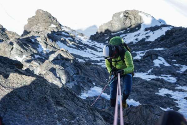 Descenso de la cima