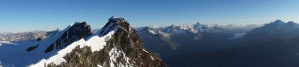 Panorama from the second peak