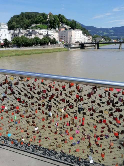 Markartsteg - Love Locks Bridge Salzburgo