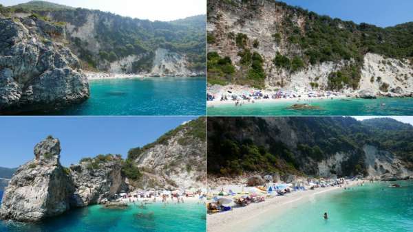 Arrival at Agiofili beach