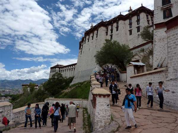 The descent from Potala